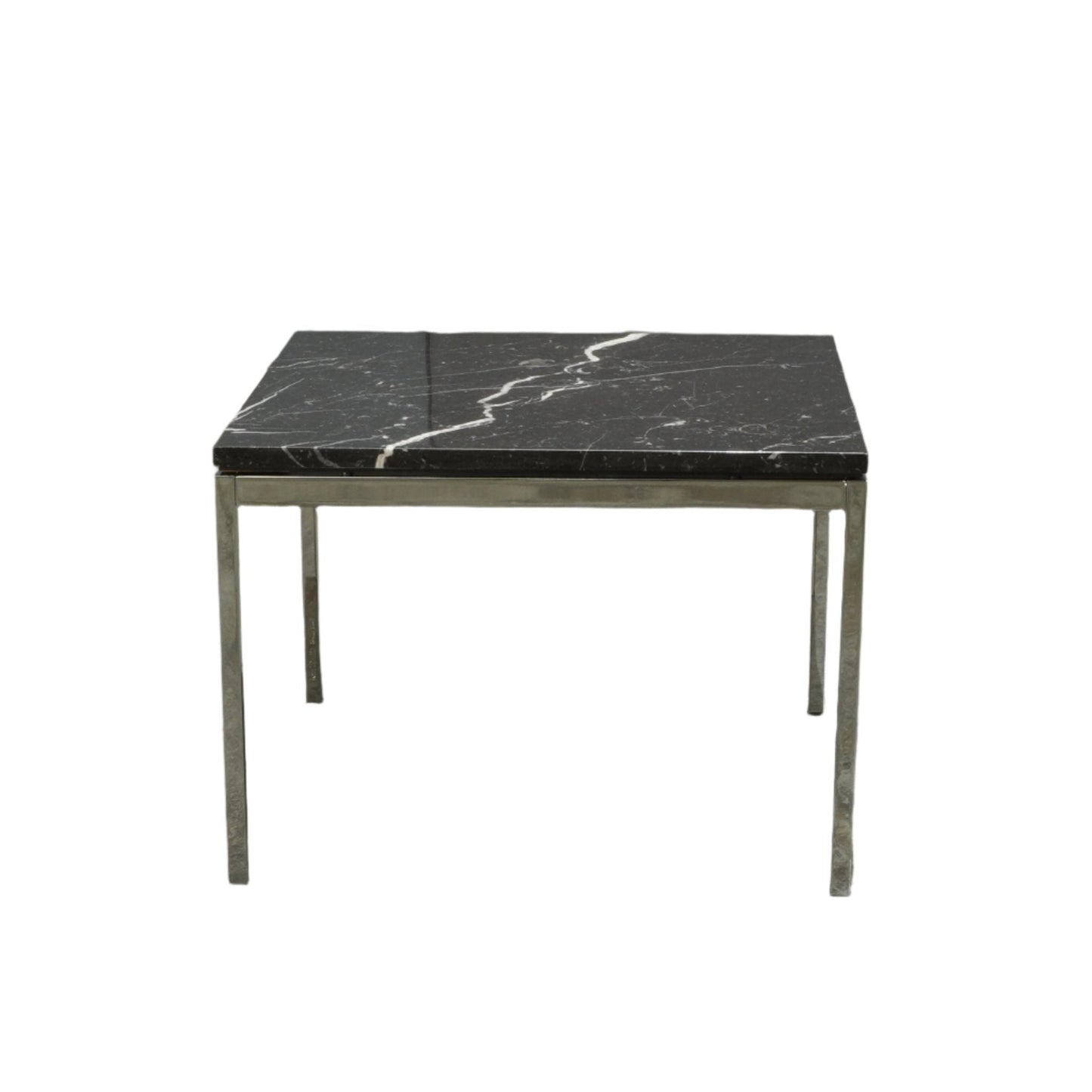 KNOLL STYLE BLACK MARBLE SQUARE COFFEE TABLE