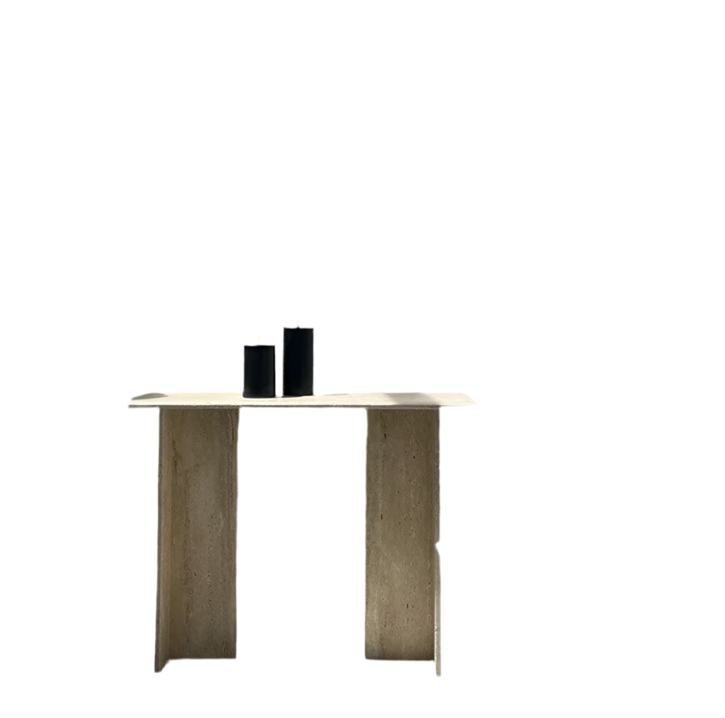 Travertine Stone Console Table