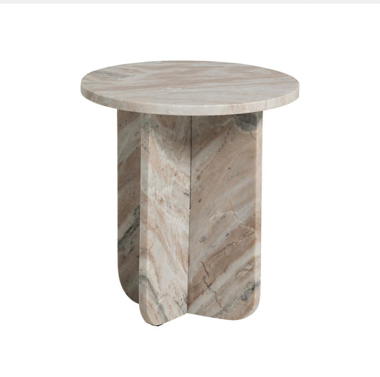 Round Top Marble Side / End Table