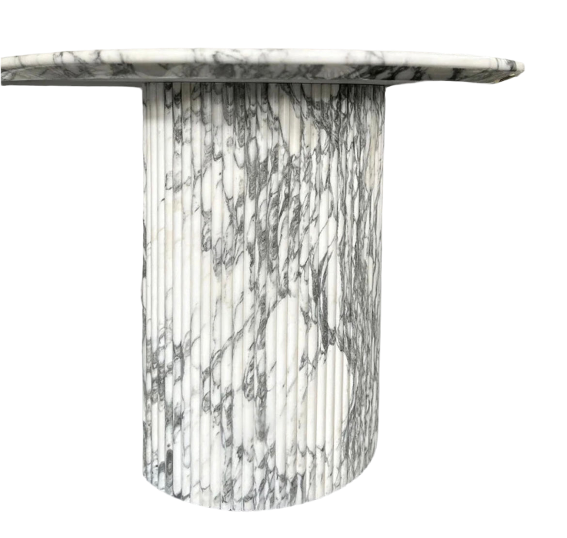 White Calacatta Marble 6 Seat Dining Table