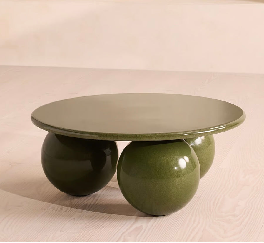 Oxley Outdoor Coffee Table, Concrete, Pine