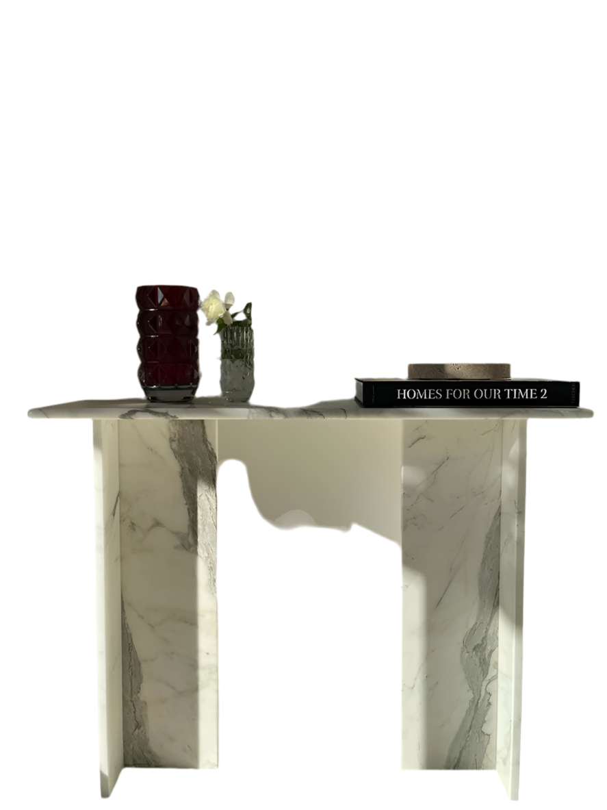 Calacatta White Marble Console Table