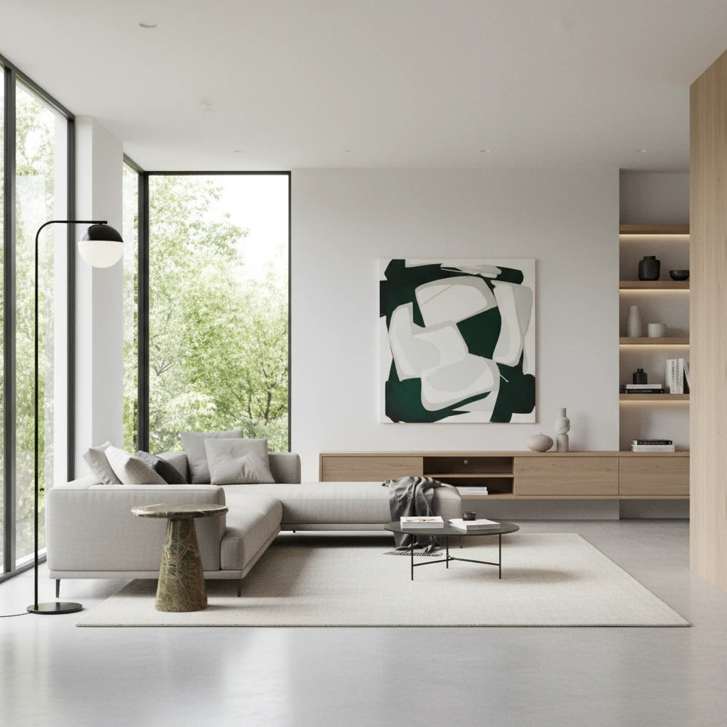 Verona Forest Green Marble Side / End Table