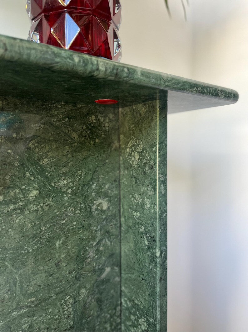 Green Marble Standing Console Table
