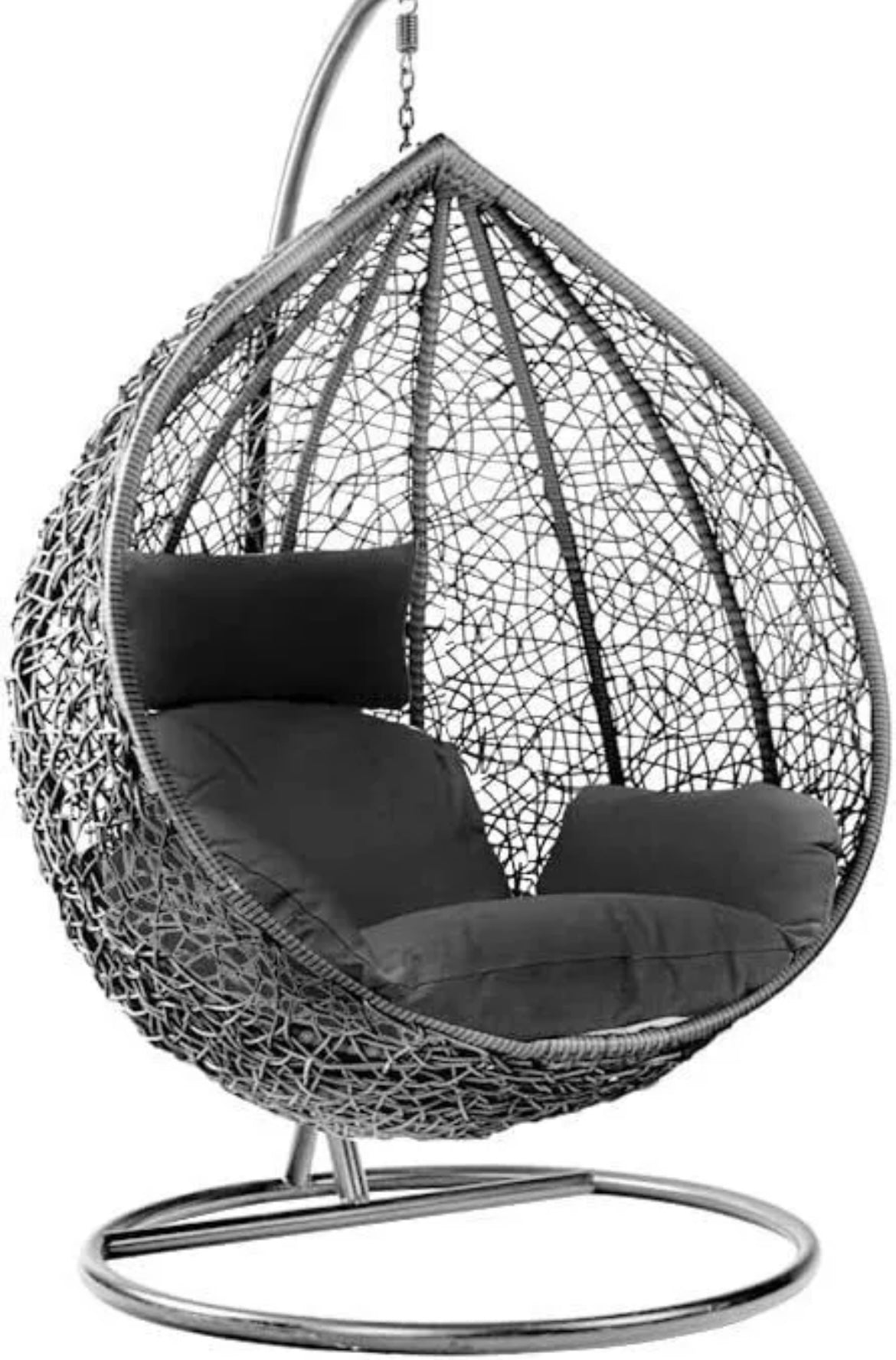 Rattan Egg Chair Swing Outdoor Garden Patio Hanging Wicker Hammock Pod Chair