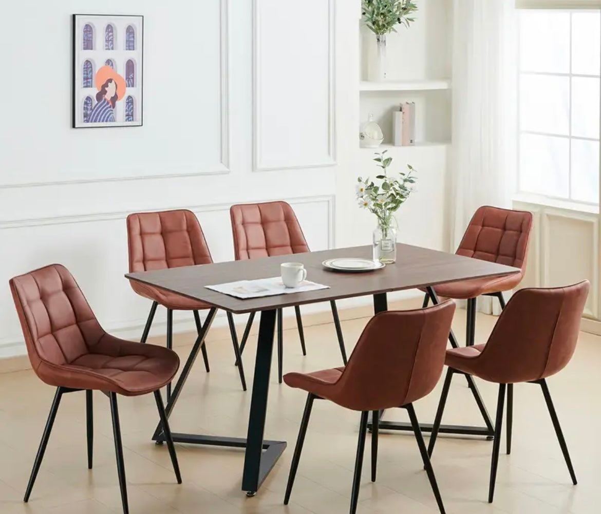 Cotswolds Home 2025 Leather Kitchen Dining Chairs Sets of 2