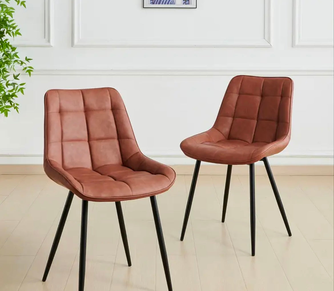 Cotswolds Home 2025 Leather Kitchen Dining Chairs Sets of 2