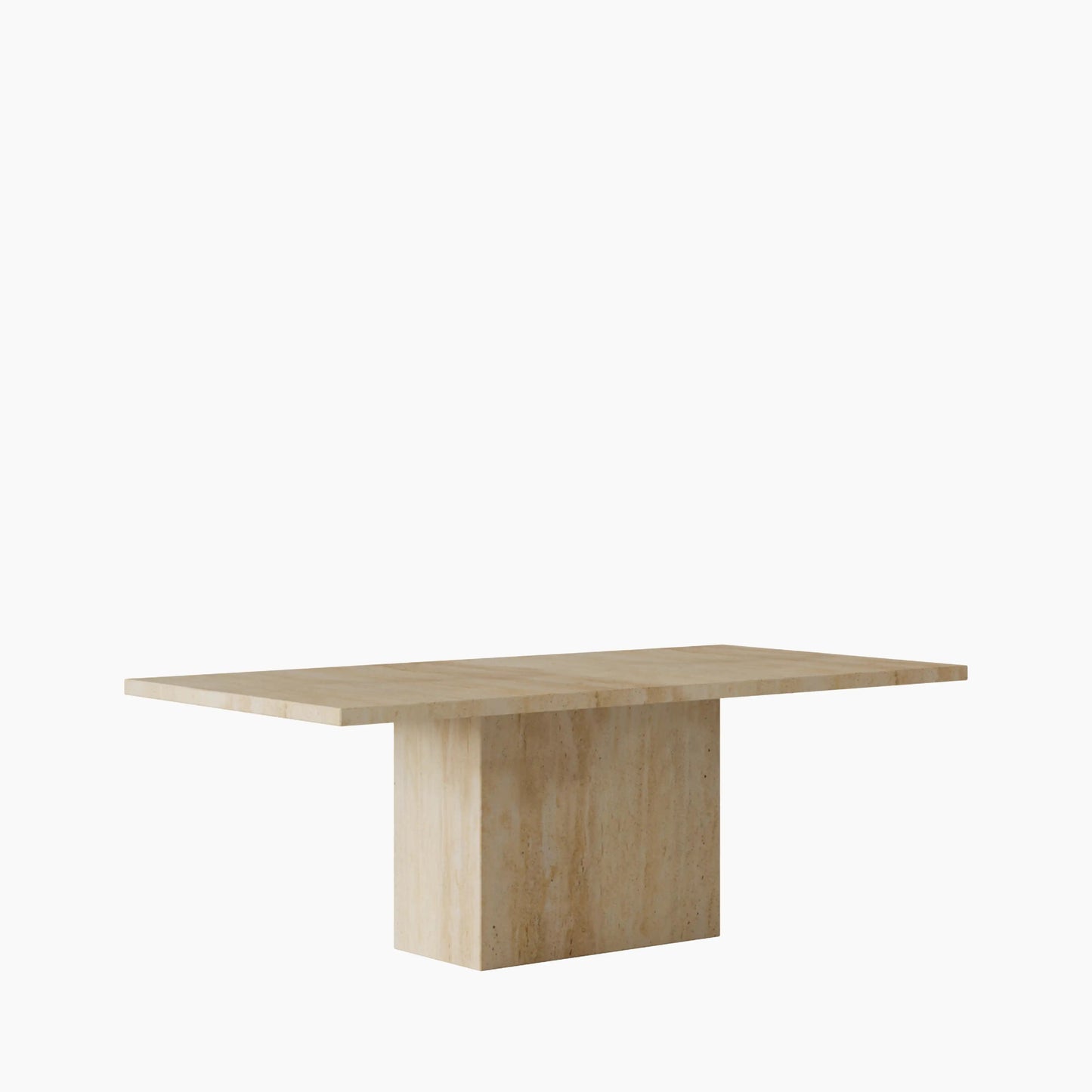6-8 Seat Travertine Rectangle Dining Table