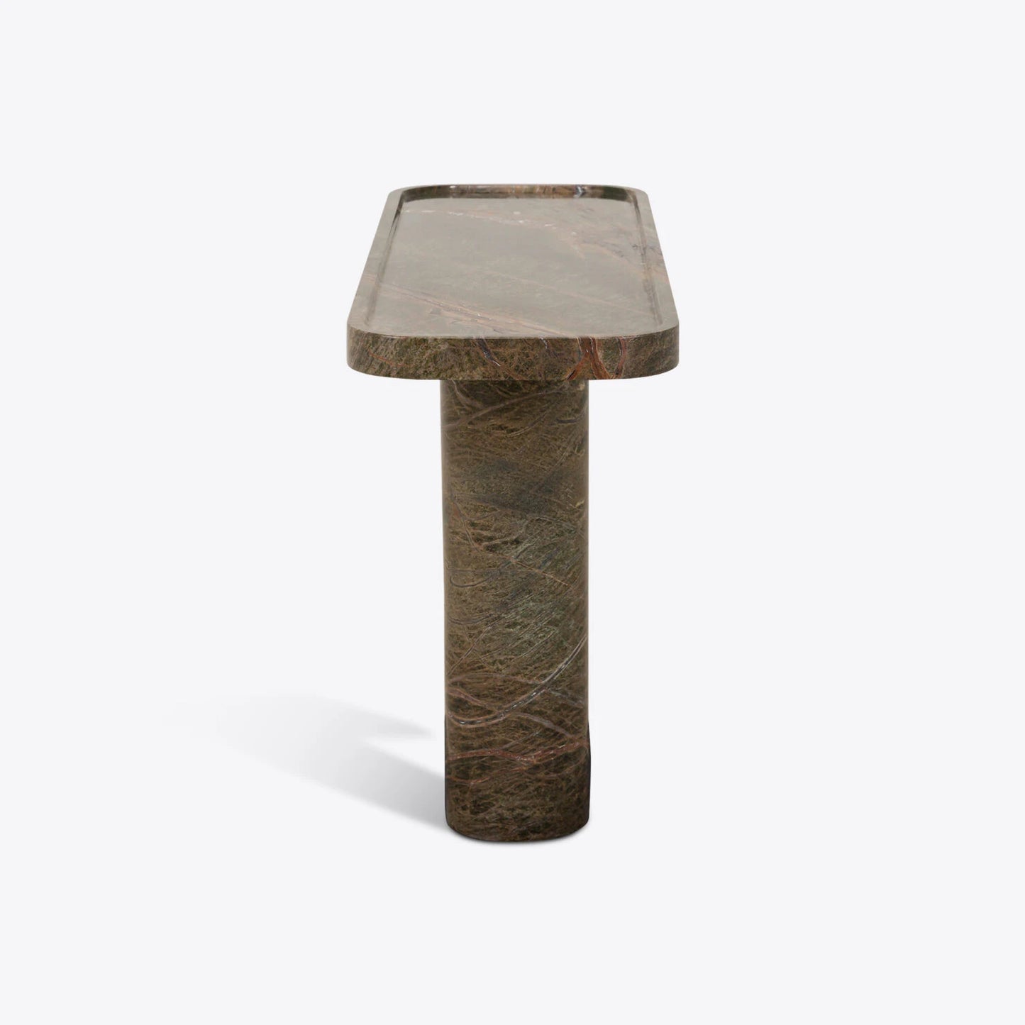 Forest Green Marble Console Table