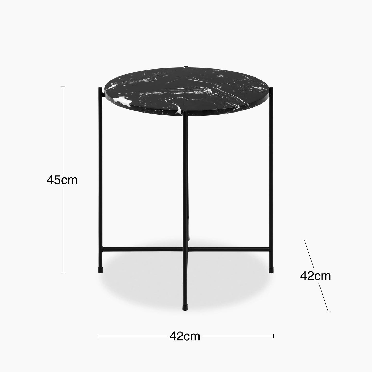 Black Onyx Top Side Tables