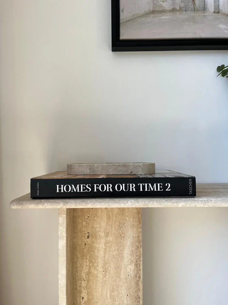 Travertine Stone Console Table