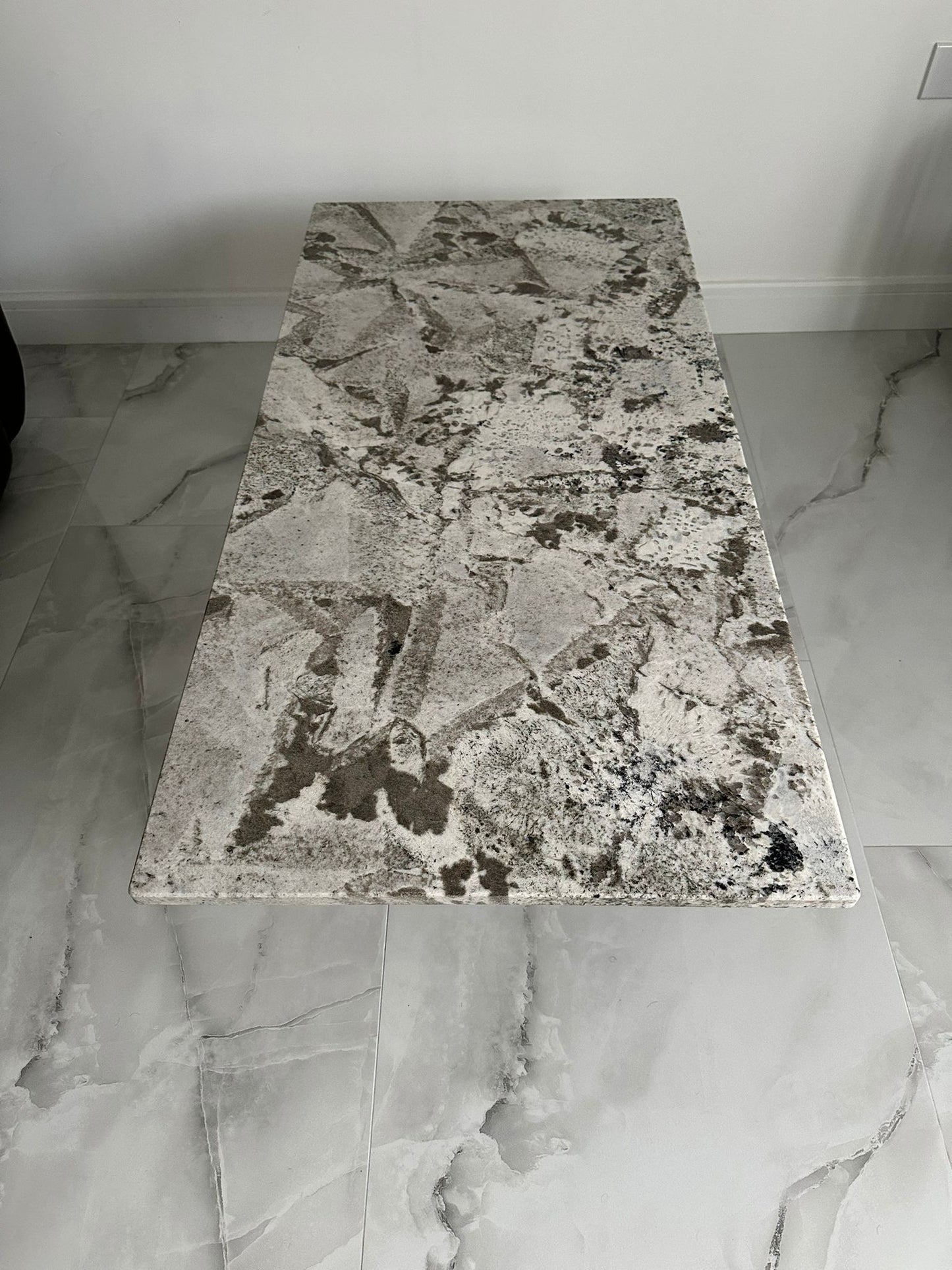 Natural Marble Stone Rectangle Modern Coffee Table