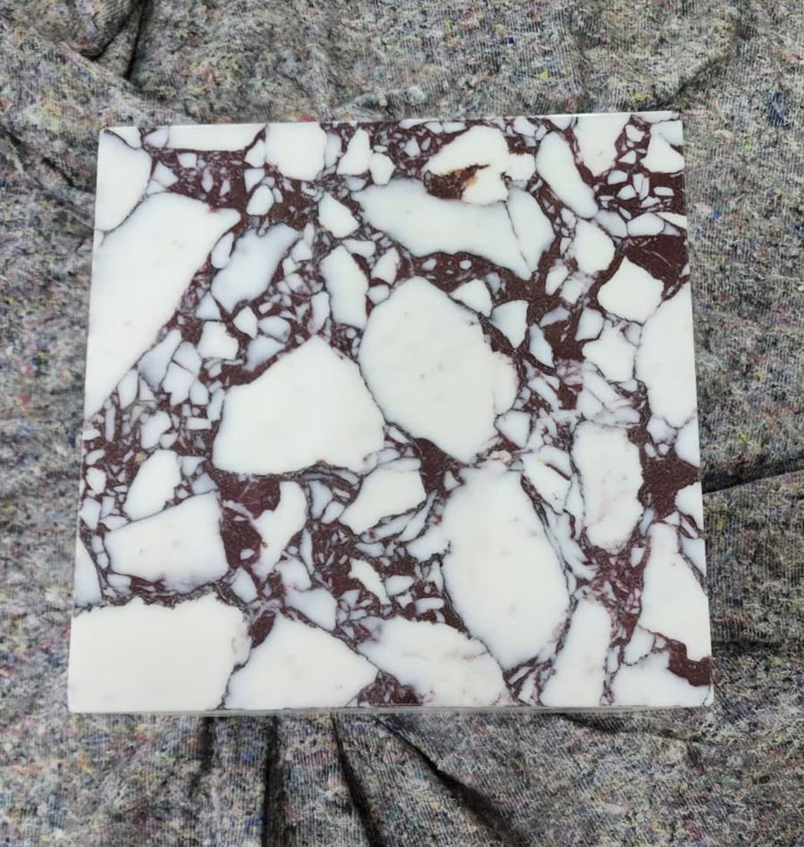 Calacatta Viola Marble Bedside Tables, End Table