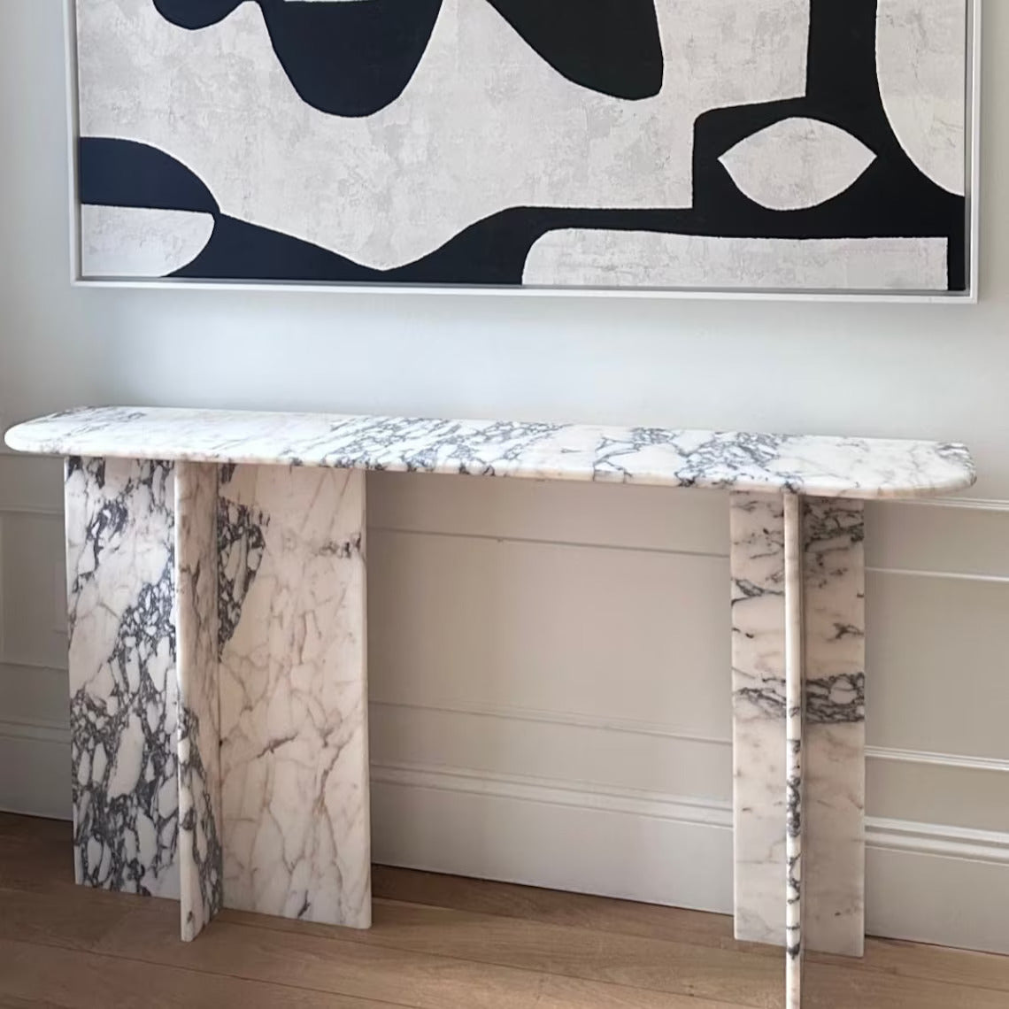 Calacatta Viola Marble Console Table