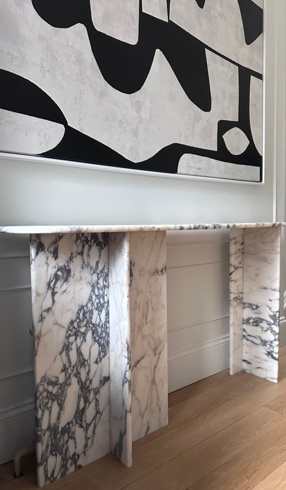 Calacatta Viola Marble Console Table