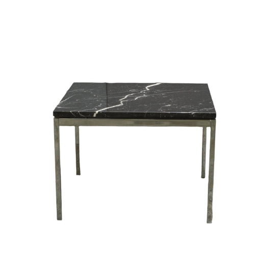 KNOLL STYLE BLACK MARBLE SQUARE COFFEE TABLE