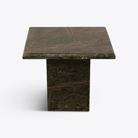 Forest Green Marble Side Table