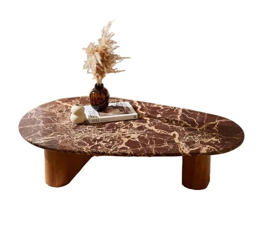 Cherry Marble and Mango Wood Coffee Table