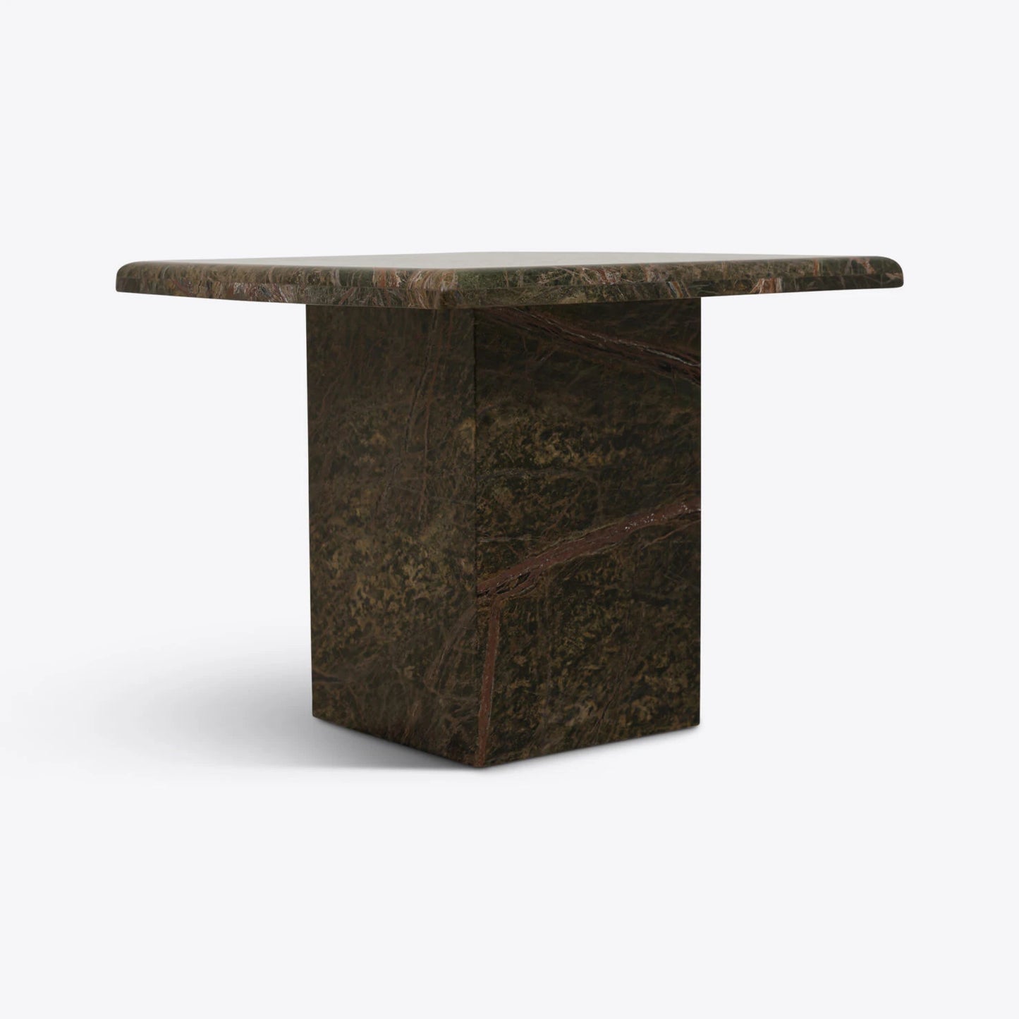 Forest Green Marble Side Table