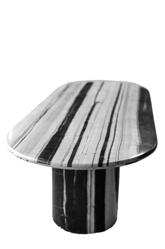 Majestic Panda Marble Dining Table