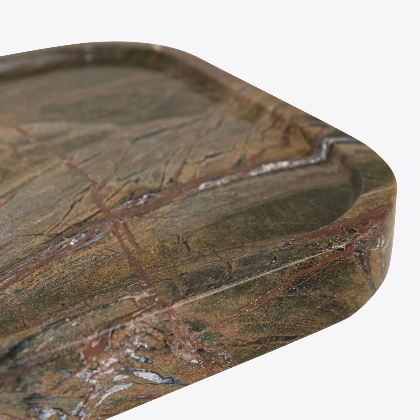 Forest Green Marble Console Table