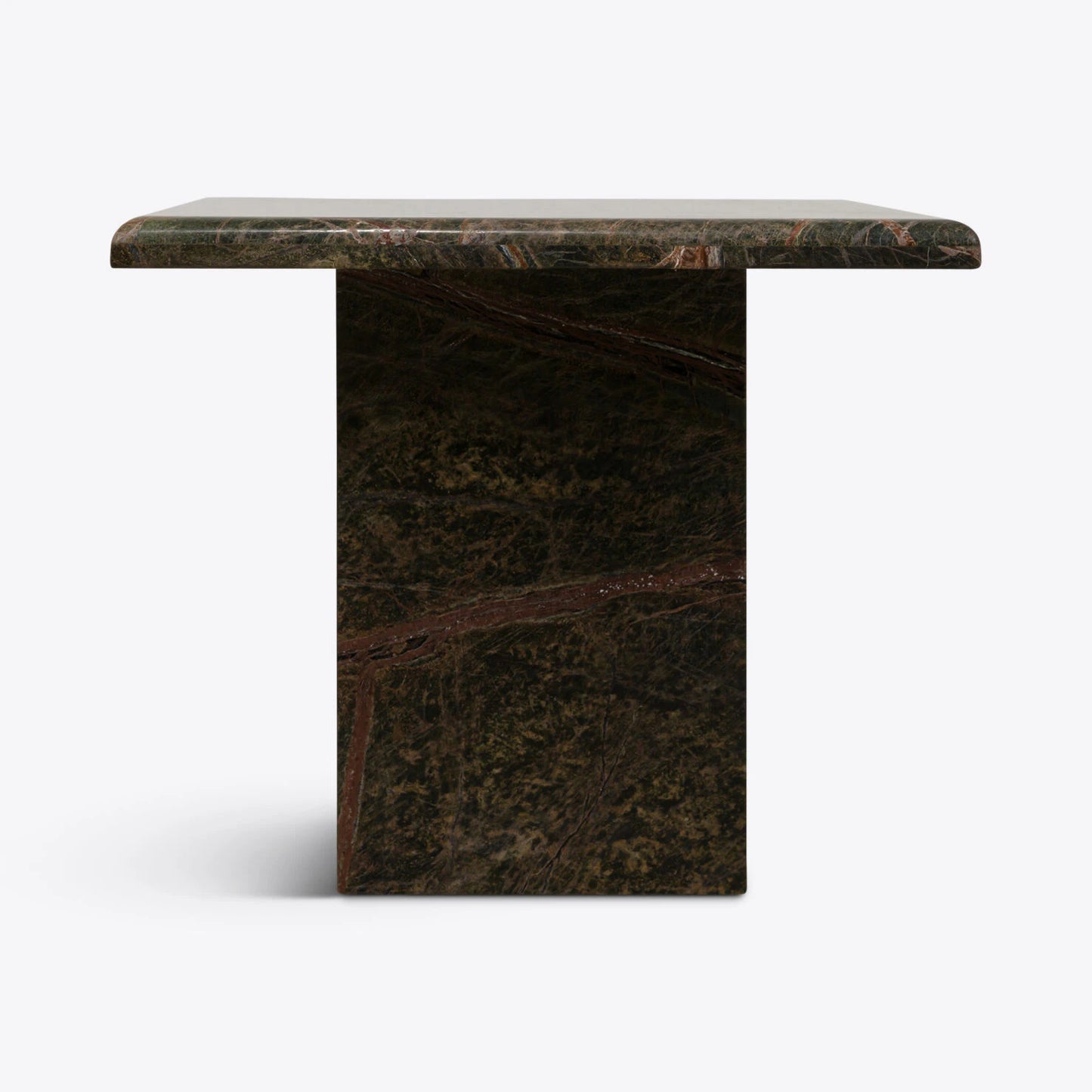 Forest Green Marble Side Table