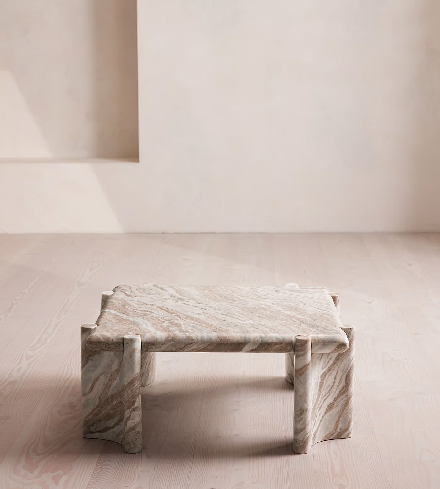Lorella Coffee Table, Terra Bianca Marble