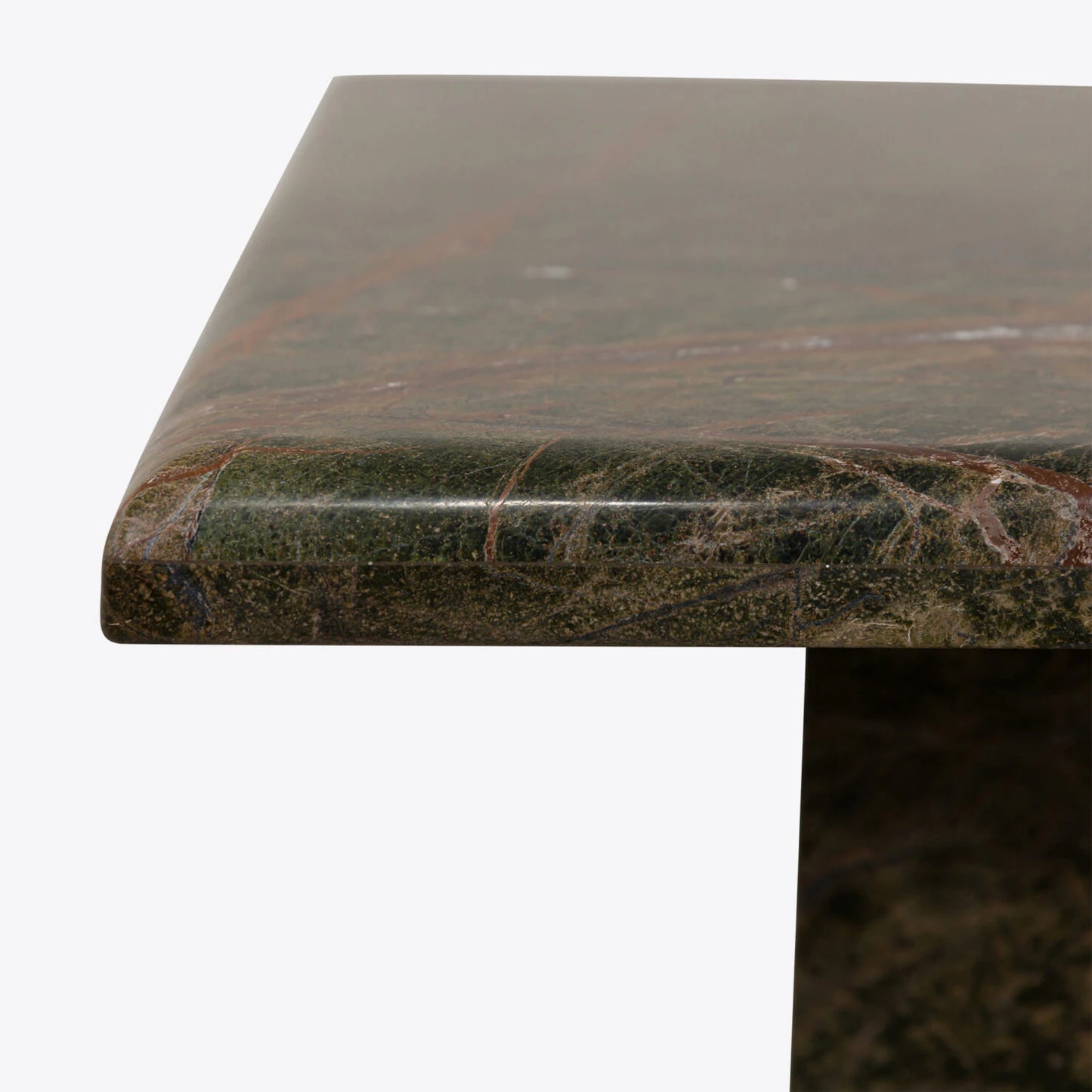 Forest Green Marble Side Table