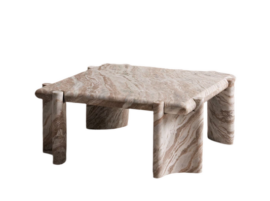 Lorella Coffee Table, Terra Bianca Marble