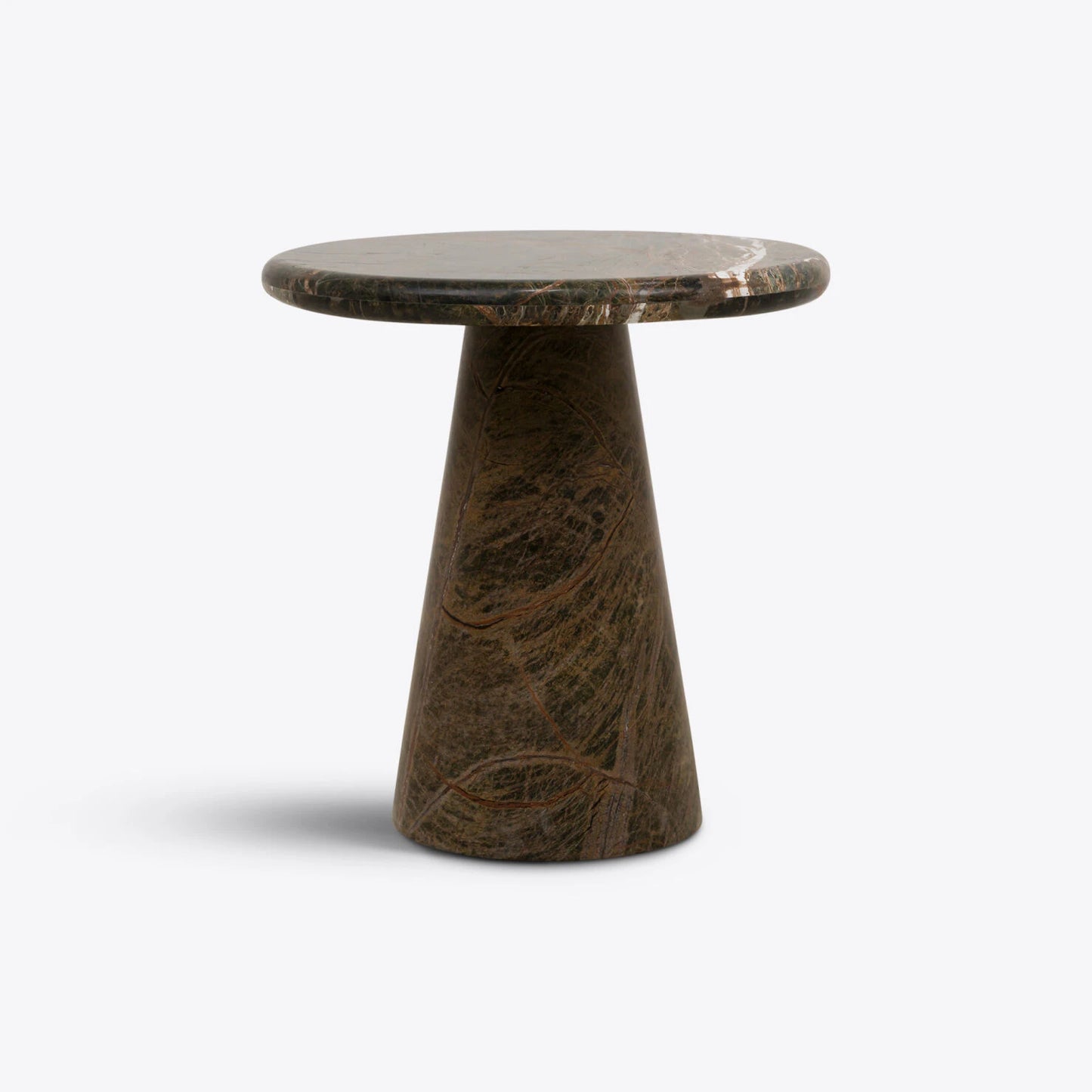 Verona Forest Green Marble Side /  End Table