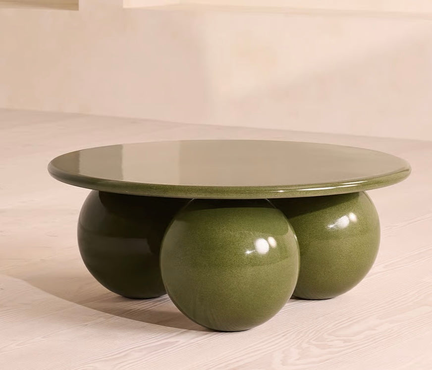 Oxley Outdoor Coffee Table, Concrete, Pine